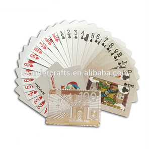 De alta calidad cubierta 54 tarjetas diseño <span class=keywords><strong>999</strong></span>,9 de plata pura jugando tarjeta de plástico con certificación - Product Image 1