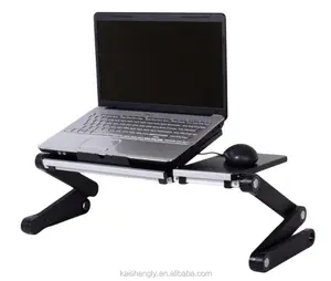 new mini folding portable cooling laptop stand with mouse pad