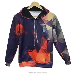 Custom made 3D sublimation printed men hoodies sweat shirt wholesale
