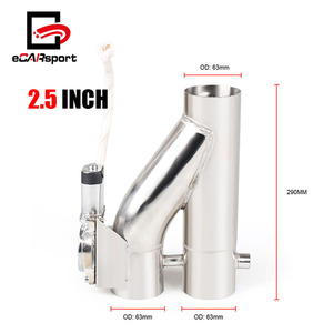 ECARsport 2.5 "<span class=keywords><strong>3</strong></span>" Kit de découpe d'échappement électrique Tuyau en Y avec double système de valve Interrupteur Kit de télécommande - Product Image 5