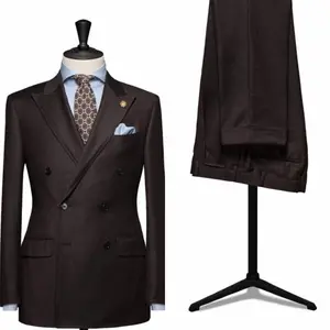 Bộ Vét Nam 2 Món, Áo Blazer Công Sở Hai Hàng Khuy, Dáng Ôm, Mặc Mùa Hè YF028