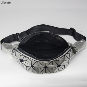2021 geometrico marsupio <span class=keywords><strong>da</strong></span> <span class=keywords><strong>donna</strong></span> olografico riflettente luminoso marsupio per viaggio zaino alla moda - Product Image 4