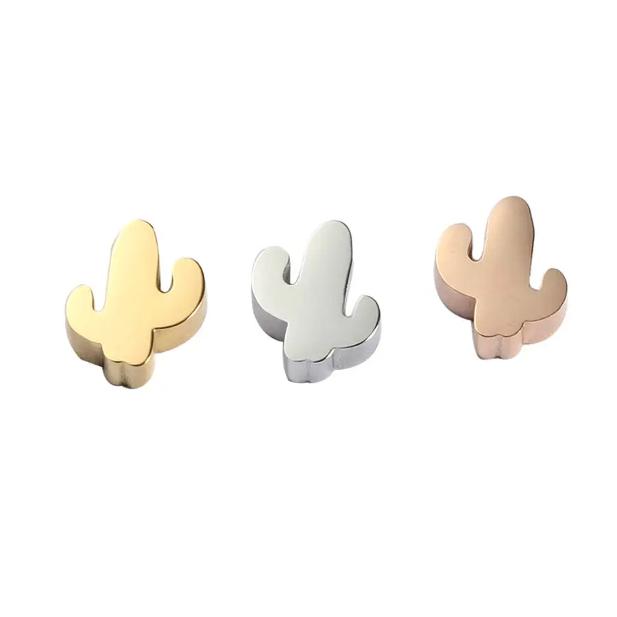 DIY Sieraden Bevindingen Vergulde Rvs Hoge Gepolijst Cactus Bedels Hangers