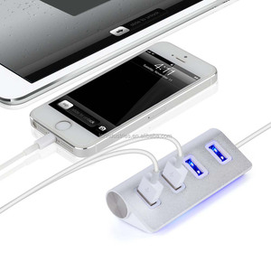 Tốc độ cao 4-Port USB 2.0 sạc HUB với LED ánh sáng trong kho - Product Image 4