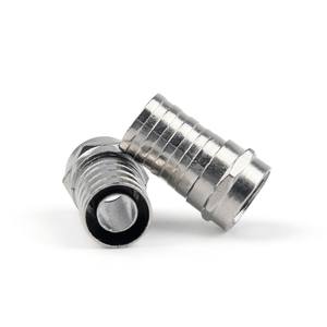 Connecteur rg6f Type de Compression <span class=keywords><strong>Coaxial</strong></span>, <span class=keywords><strong>adaptateur</strong></span> à sertir sur le connecteur de câble <span class=keywords><strong>Coaxial</strong></span> pour Tv, connecteur de <span class=keywords><strong>Satellite</strong></span>, 21 pièces - Product Image 1