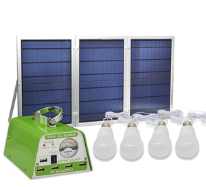 Sistema de iluminación casero solar portátil 30 W panel solar 4 bombillas LED 10 W <span class=keywords><strong>y</strong></span> múltiples cargador del teléfono (YH1003) - Product Image 1