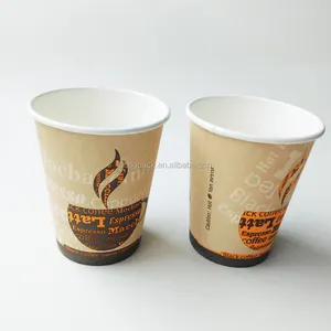 Vasos de papel para bebidas calientes de 7,5 oz/taza de papel de café desechable para venta