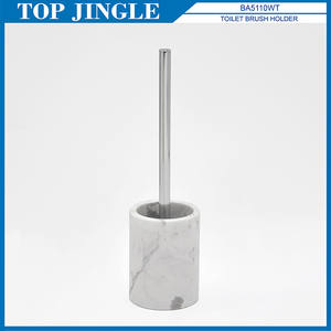 Ensemble de 4 accessoires de salle de bain en marbre blanc simple - Product Image 2