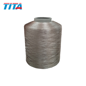 Dope nhuộm twist <span class=keywords><strong>polyester</strong></span> sợi <span class=keywords><strong>FDY</strong></span> 150/48 trilobal sáng sợi - Product Image 3