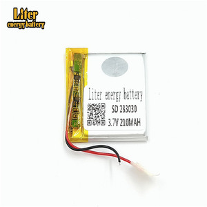 Polymer lithium battery rechargeable battery <span class=keywords><strong>3</strong></span>,7 V 283030 210 mAh Li ion storage battery - Product Image 4