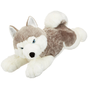 2019 Promozionale realistico vivid farcito della peluche husky - Product Image 3