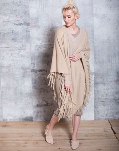 Automne Cachemire Mode Cape Tassel Tricoté Châle Cachemire <span class=keywords><strong>Poncho</strong></span> pour Dames - Product Image 4