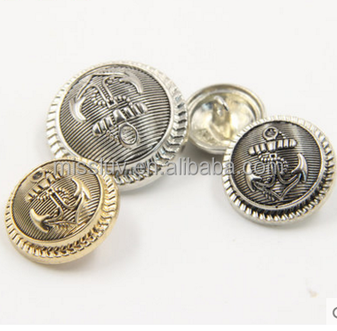 Custom Embossed Logo With Anchor Gold Metal Snap Buttons| Alibaba.com