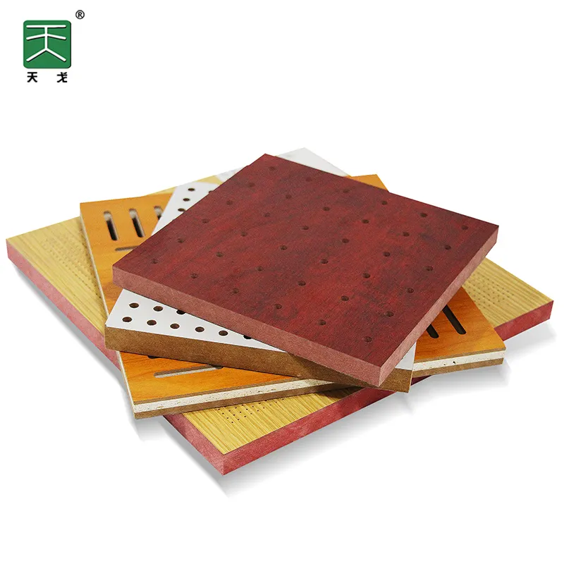 TianGe Factory Schallschutz platte kosten günstige schalla bsor bierende perforierte Holz akustik platte/Sample Link