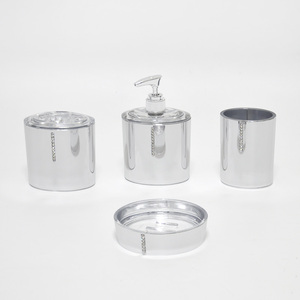 Golden Oval shape diamond bathroom sets - Product Image 6