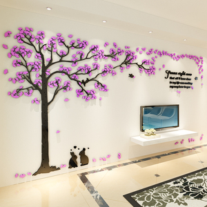 Adesivo Murale Decorativo 3D in Acrilico Big Tree, Decorazione Fai-da-Te per la Casa - Product Image 2