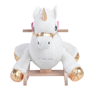 HOT Kids ride toy <span class=keywords><strong>peluche</strong></span> bianco con <span class=keywords><strong>cavallo</strong></span> a dondolo unicorno - Product Image 3