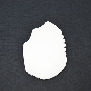 Natural Jade blanco raspado Guasha herramientas terapia piedra Guasha Facial - Product Image 1