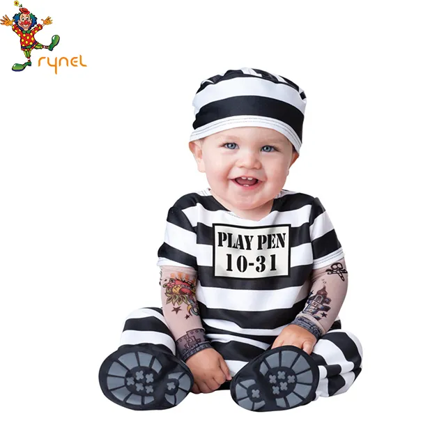 PGCC0687 Penjualan Laris Pakaian Bayi Kostum Tahanan Kostum Cosplay Halloween Anak-anak
