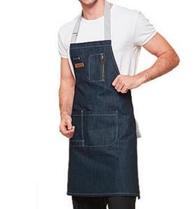 Tablier de cuisine en Denim de coton Durable avec poches pour hommes, offre spéciale - Product Image 3