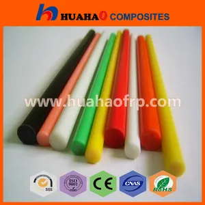 Venta Caliente varilla de Fibra de vidrio de alta Resistencia de fabricación de Colores UV Resistente Durable Pultruded Fabricante