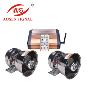 AS-S8 MP3 Fonction D'enregistrement Deux Haut-parleurs 600 W Sans Fil Sirène <span class=keywords><strong>de</strong></span> Police - Product Image 1