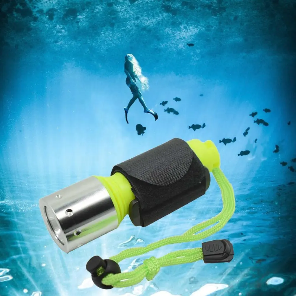 Clover Underwater Waterproof 1600Lm 18650 Powerful Torch Lamp Dive Scuba Flashlights LED XM-L T6 Diving Flashlight