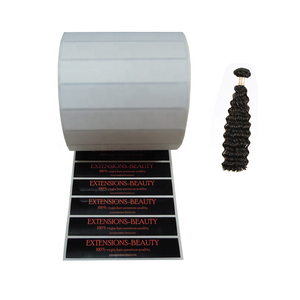 In Ấn Tùy Chỉnh Dính Tóc Nối Sản Phẩm Bao Bì Nhãn Dán Cho Tóc Bundle Wraps - Product Image 2