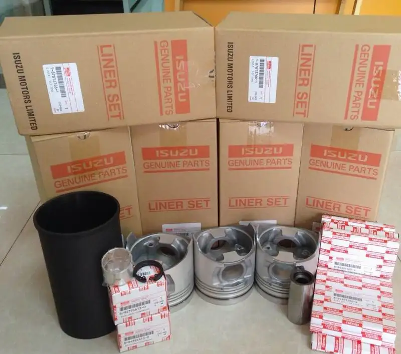 Wholesale Cylinder Liner set / Cylinder Liner kit 1-87812486-1 1878124861 187812-4861for Excavator Diesel Engine 4BD1 / 4BG1