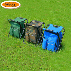 Sac à dos portable, chaise d'extérieur pliable, avec sac glacière, pour randonnée <span class=keywords><strong>Camping</strong></span> pêche plage - Product Image 6