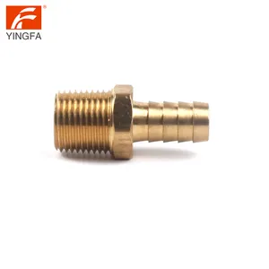 66112-64 Thread Pipe Fitting Barb Hose Tail 1 Inch n.p.t. Brass Male Adapter