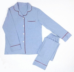 Veloce Donne Libere di Trasporto e Gli Uomini Controllato <span class=keywords><strong>Pigiama</strong></span> 2pcs set On-Line 100% Cotone Morbido Degli Indumenti Da Notte <span class=keywords><strong>Pigiama</strong></span> - Product Image 2