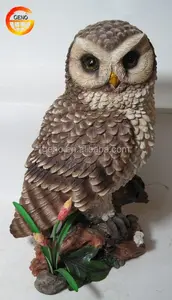 Sculture di Aquila Ornamentali Natalizie, Statuette Artificiali di Animali, Decorazioni in Resina Popolari in Europa, Uccelli da Giardino, Gufo - Product Image 5