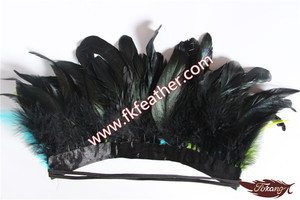 Material de Plumas indio Tocado de Plumas de Pavo <span class=keywords><strong>Real</strong></span> Y Plumas de Gallo Para Artículos De Halloween - Product Image 2
