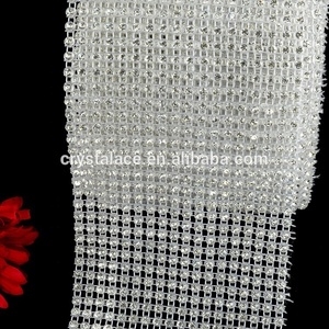 단일 줄 SS12 화이트 플라스틱 컵 체인 크리스탈 트리밍 라인스톤 밴딩 신발 및 의류용 - Product Image 3