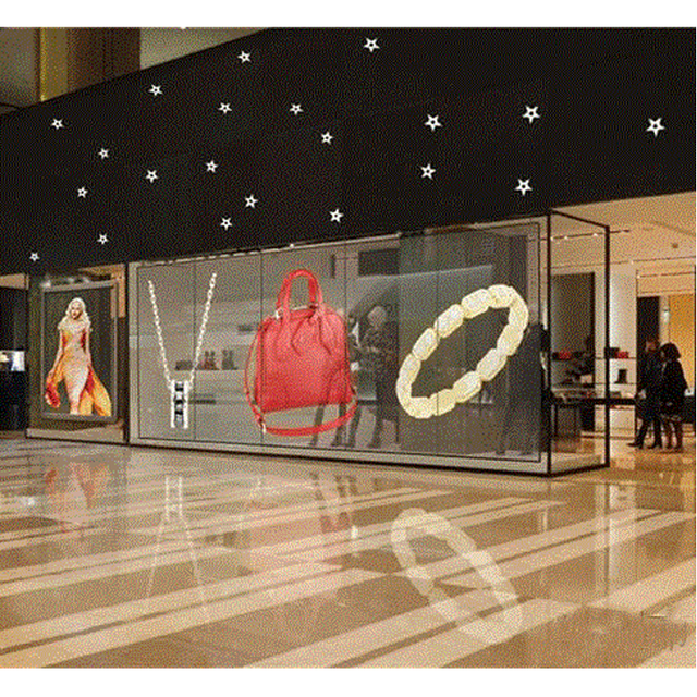 Indoor Transparent Glass Led Window Screen Advertising Poster Display P3.9 P5.2 P10.4 Transparent Led Video Wall