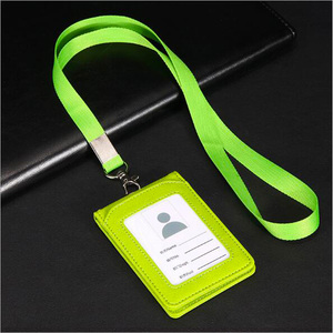 <span class=keywords><strong>Porte</strong></span>-<span class=keywords><strong>badge</strong></span> rétractable en cuir avec nom et identifiant, prix compétitif d'usine, pas de minimum - Product Image 4