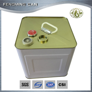 <span class=keywords><strong>10</strong></span> <span class=keywords><strong>litres</strong></span> rectangulaire boîte de conserve en métal baril avec bouchon squeeze fabricant - Product Image 4