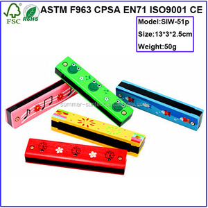 Bằng gỗ 12 Cái Harmonica, Mouth Organ Harmonica Nhạc Đặt Bé Harmonica để bán - Product Image 5