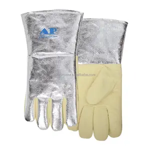 AP-4500 Aluminized Carbon high heat resistant gloves high heat protection gloves welding gloves