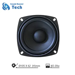 Profesional Hitam Magnet Speaker 105 Mm 15 Watt 4 Inch 8 Ohm Speaker