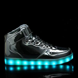 HC-A02S USB зарядки 7 видов цветов Блестящий розовый для детей и взрослых легкая обувь со светящимися вставками; - Product Image 2