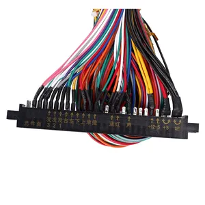 ארקייד Jamma 28Pin ממשק ארון חוט חיווט לרתום נול Multicade ארקייד PCB כבל עבור משחק וידאו קונסולות לדחוף כפתור