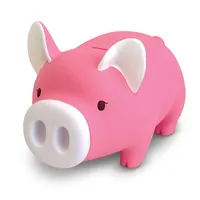 Atacado forma Bonito do Porco de Plástico Pvc Piggy Dinheiro Do Banco
