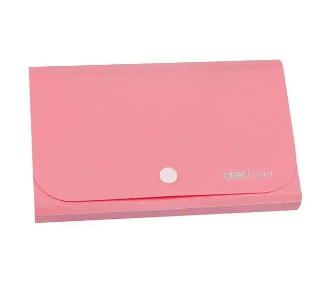 Memperluas File Folder, pembagi Akordeon Organizer PP File Folder Mini Dompet untuk Kantong dengan Tab Dan Snappe Cards12