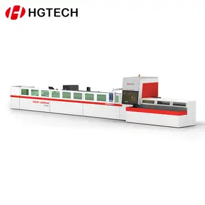 HGTECH Fast Speed Large Scale Fiber Laser Cutting Machine For Tube