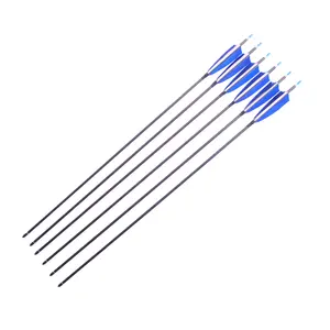 Flecha de alta calidad con pluma real de 4,2mm, flecha con arco recurvo, 100% de carbono