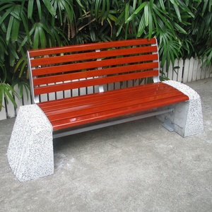 Banc d'extérieur sur mesure sans dossier en bois et <span class=keywords><strong>pierre</strong></span> <span class=keywords><strong>de</strong></span> béton - Product Image 3