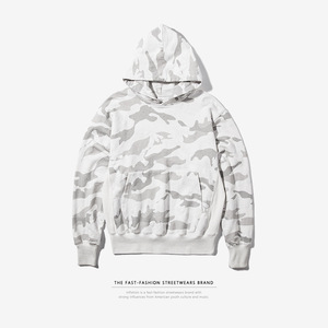 Sudadera con capucha de algodón 100% personalizada de camuflaje para hombre - Product Image 2