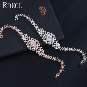RAKOL BP023 oro <span class=keywords><strong>rosa</strong></span> bianco cristallo zircone CZ <span class=keywords><strong>bracciale</strong></span> matrimonio sposa europeo e americano elegante <span class=keywords><strong>bracciale</strong></span> donna - Product Image 5
